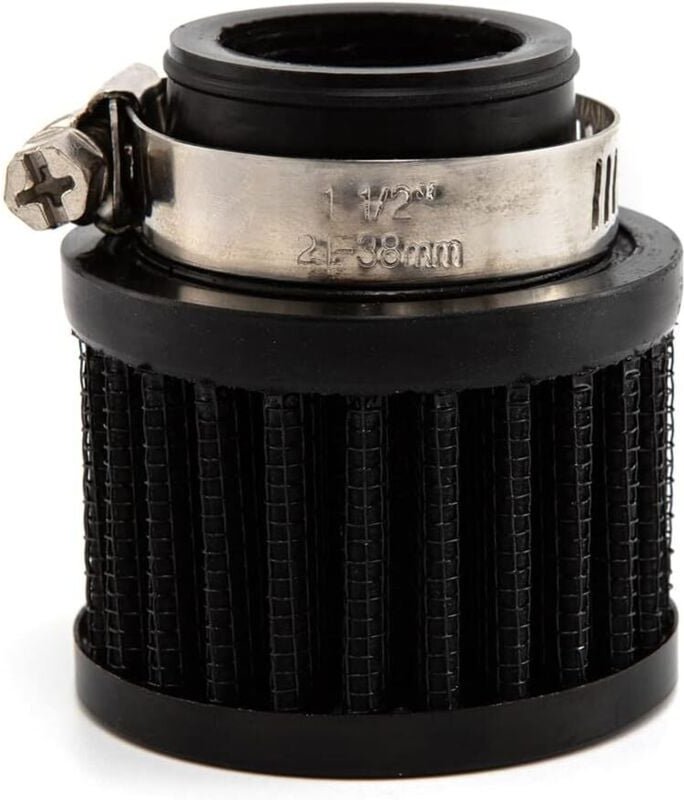 Universelle Luft- und Ölfilter für Motorräder, 25-mm-Kaltluftansaugfilter für Autos, Turbo-Kurbelgehäuseentlüftung (schw...