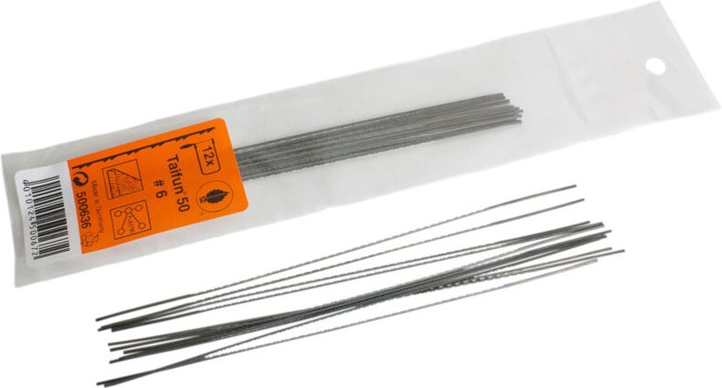 Dönges - Schiessel Laubsägeblatt Taifun doppelzahnig für Holz, Größe 0, 12 Stück Laubsägeblätter