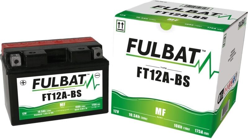 FULBAT FUL MF Batterie - FT12A-BS / YT12A-BS (trocken, wartungsfrei, Säure enthalten)