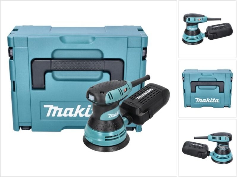 Makita BO 5031 J Exzenterschleifer Schleifmaschine 300 Watt 125 mm + Makpac