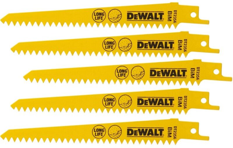 5 Dewalt Gipskarton-Säbelmesser - L.152 mm - DT2356