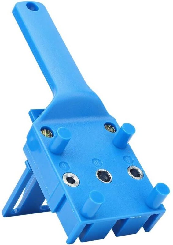 CCYKXA Bohrlochpositionierer, Taschenwerkzeug für präzises Bohren im Heimwerkerbereich, blau-gelb, Kunststoff, 200 mm, 7...