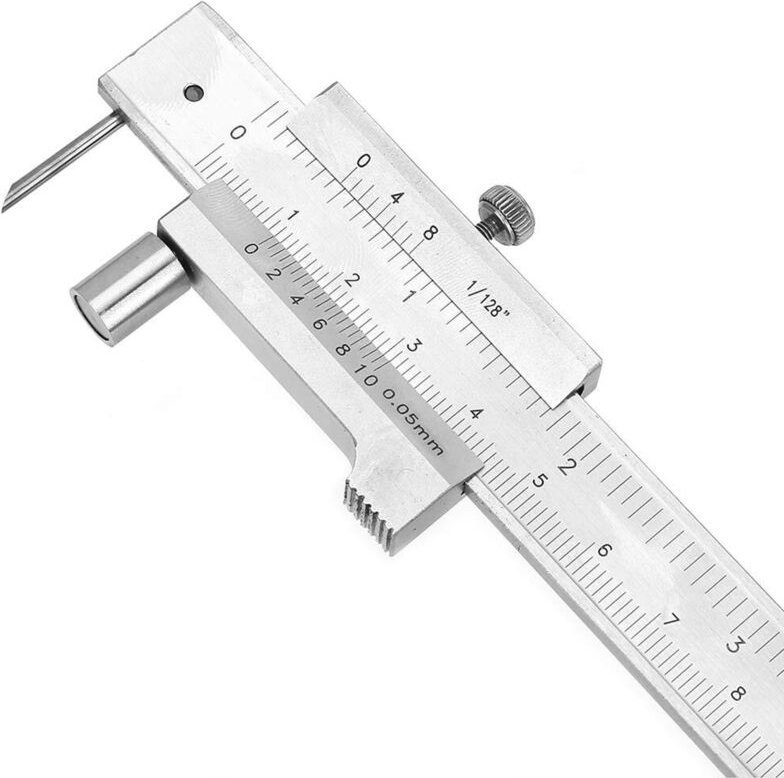 Linghhang - Tragbarer Parallel-Messschieber aus Edelstahl, 0 – 200 mm, mit Anreißlehre