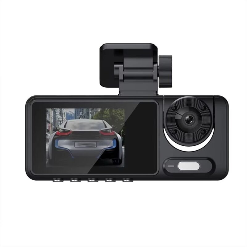 1080P WiFi Dashcam HD Auto DVR 2 IPS Bildschirm Dreifachobjektiv Videorecorder Vorne Hinten Innen Parküberwachung