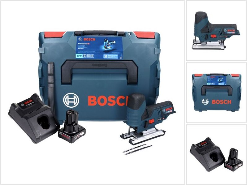 Gst 12V-70 Professional Akku Stichsäge 12 v + 1x Akku 6,0 Ah + Ladegerät + L-Boxx - Bosch
