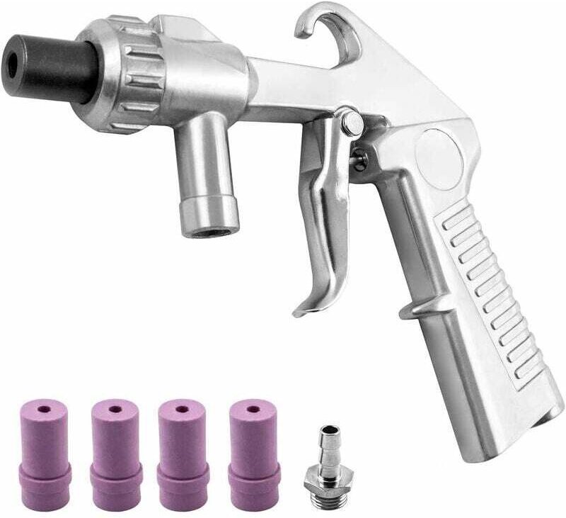 Sandstrahlpistole mit 4 Keramikdüsen