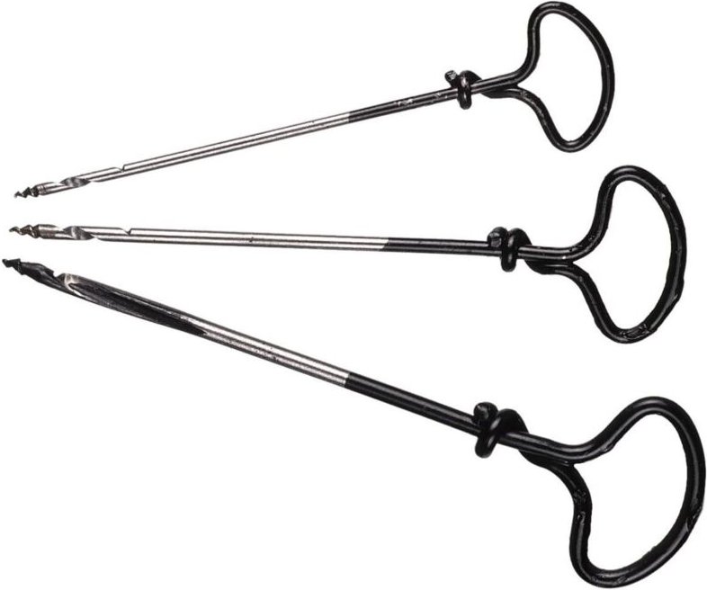 Nagelbohrer-Set 3 teilig Gewindeschneider