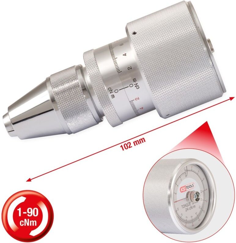 Kstools - ks Tools Präzisions-Drehmoment-Prüfgerät, 10-90cNm