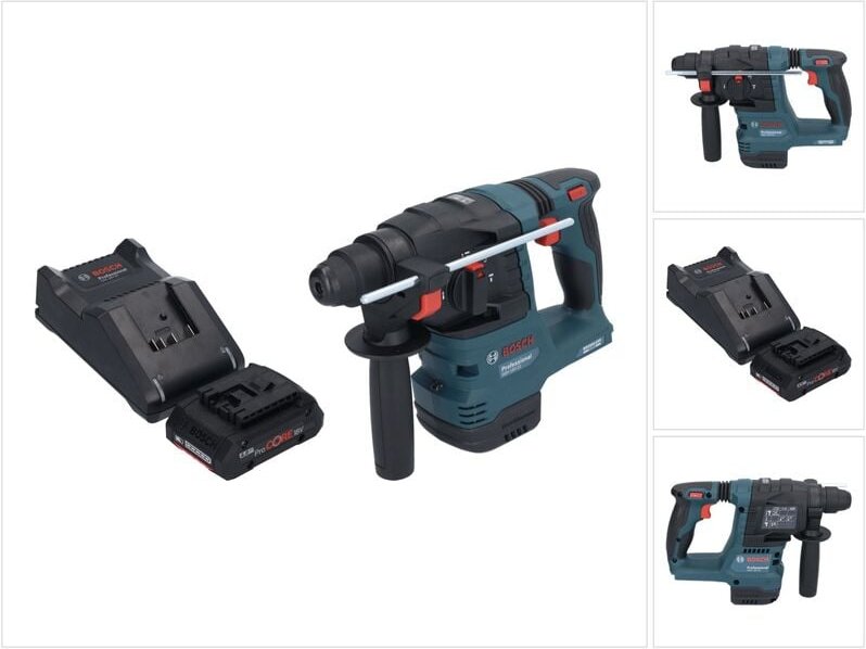 Bosch gbh 18V-22 Professional Akku Bohrhammer 18 v 1,9 j sds Plus Brushless 1x ProCORE Akku 4,0 Ah + Ladegerät