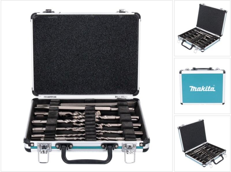 Satz mit 11 Bohrern und 2 sds-plus Meißeln Makita D-42400