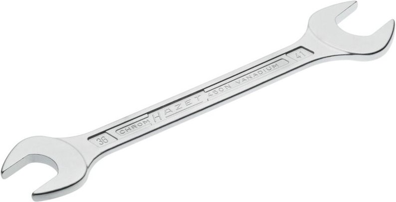 Hazet Doppel-Maulschlüssel, Außen-Sechskant Profil, 36 x 41 mm