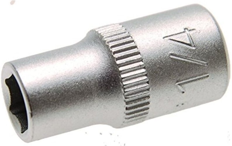 BGS Steckschlüssel-Einsatz Sechskant Antrieb Innenvierkant 6,3 mm (1/4") SW 1/4" - 10653