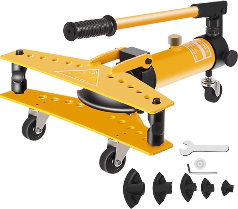 10 Tonnen manuelle hydraulische Rohrbiegemaschine, 1/4'-1' Rohrbiegen, 6 Matrizen, hydraulisches Rohrwerkzeug für Heizun...