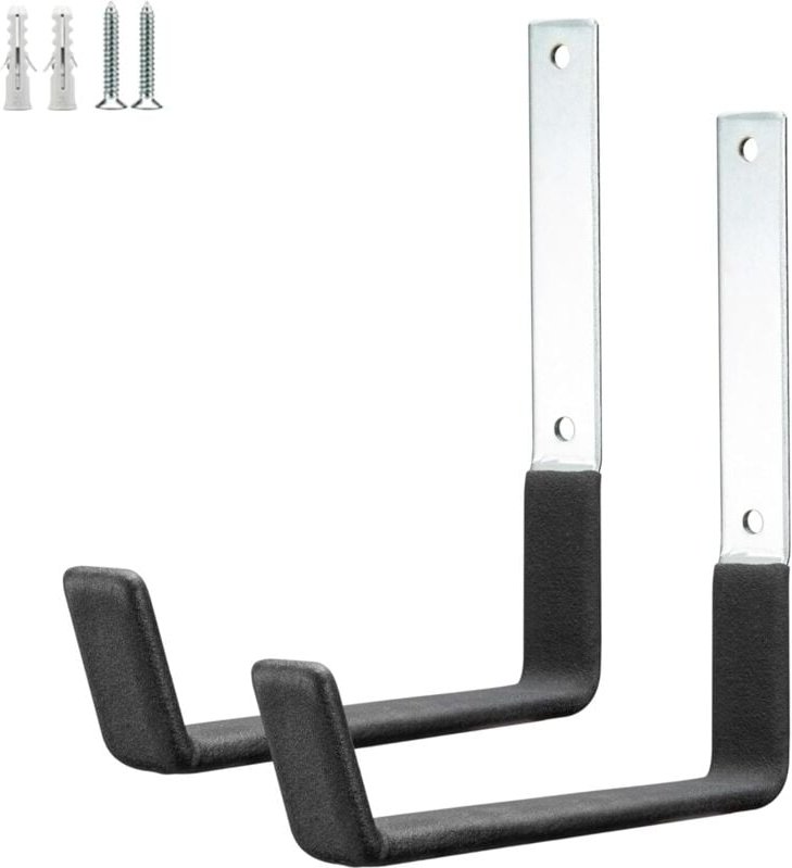 Utility-Haken für Garagenwand, robuste Aufbewahrungshaken für Gartengeräte, Leiterhaken, Stahlwand-Aufbewahrungshaken (g...