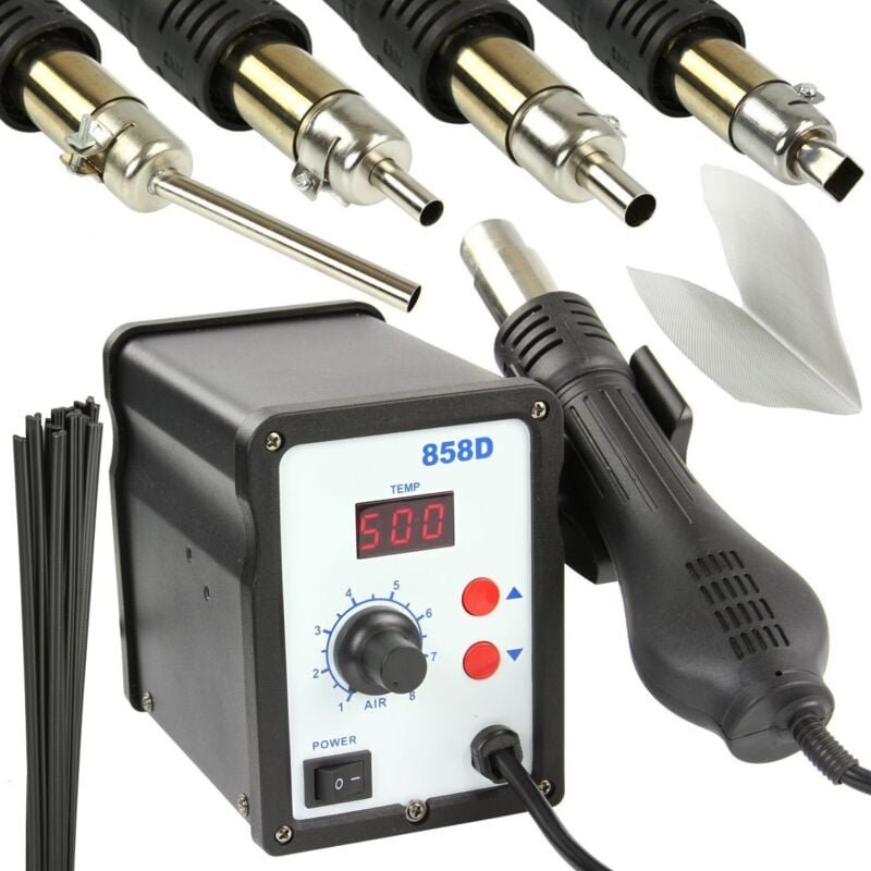 Kunststoff Schweißgerät 700W Auto Schweißen Plastik Reparatur HOT-AIR 3 Düsen