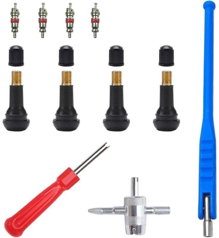 XVX – Reifenventil-Auszieher (11-teilig), Werkzeug zum Entfernen von Autoreifenventilen, Reparaturset für Reifenventilei...
