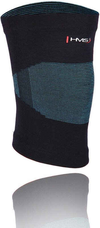 Kniebandage, Türkis-Schwarz, Größe S