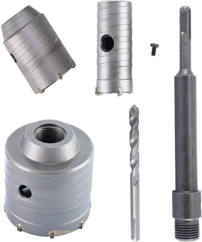 Lochsägen-Set, Ø 30 mm, 40 mm, 50 mm, Betonbohrer 350 mm SDS Plus Verlängerungsstange mit Hartmetallspitze, Lochsäge für...