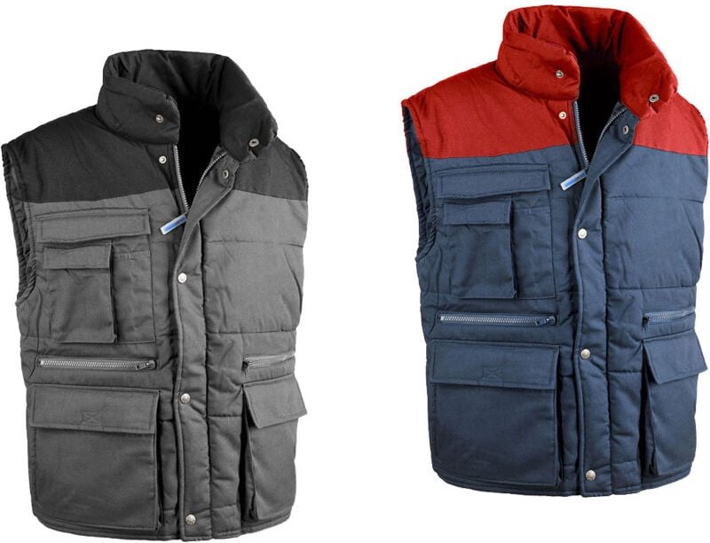 Sottozero Antares 9025 Top gepolsterte Arbeitsweste - xxxl - Grau/Schwarz