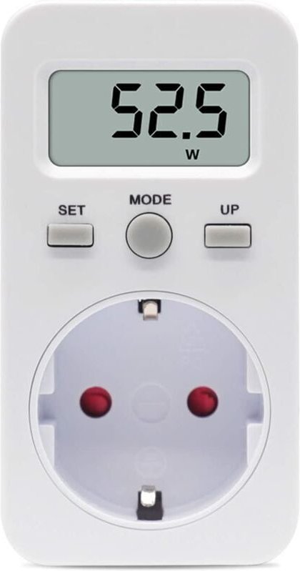 Stromverbrauchszähler, Stromzähler für Steckdose, Energiekostenzähler, Stromkostenzähler, Stromzähler, Steckdose mit Dig...
