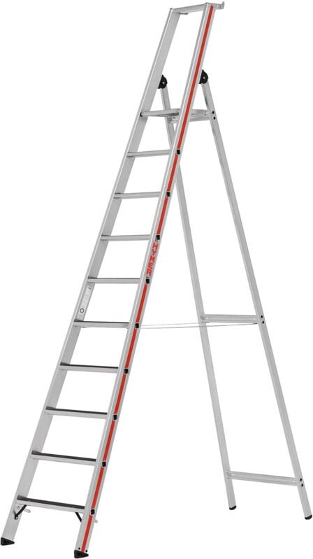 Hymer Stufenstehleiter R13 mit Plattform 10 Stufen