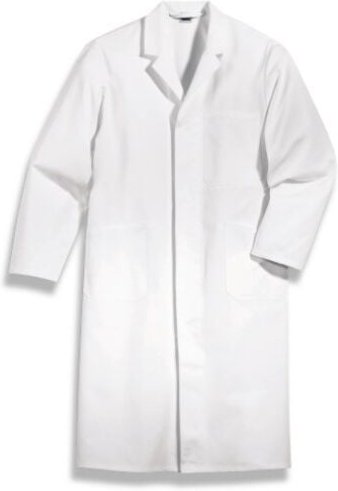 Uvex 143 Herren-Arbeitsmantel - Weiße Männer-Labormantel - Mit vielfältige Taschen und Rückengurt: 52