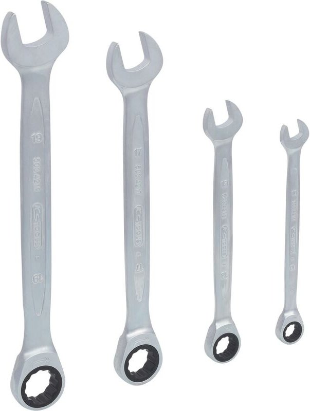 Ks Tools GEARplus Ratschenringmaulschlüssel-Satz, 4-tlg 10-19mm - 503.4204