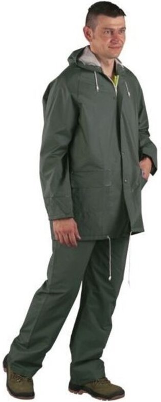 Regenjacken-Set aus PVC, Gelb, Größe XXXL