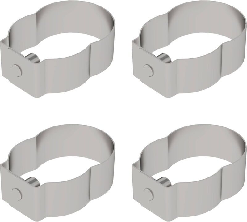 Günzburger Steigtechnik 4x Federclip für Rollgerüst mit kurzen Bolzen geschlossen - 019136