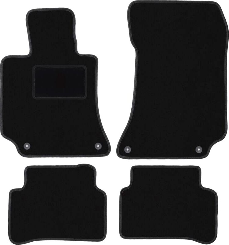 Thumbnail - Schwarze Veloursmatten für: Mercedes CLS W218 Coupé (2009-2016)