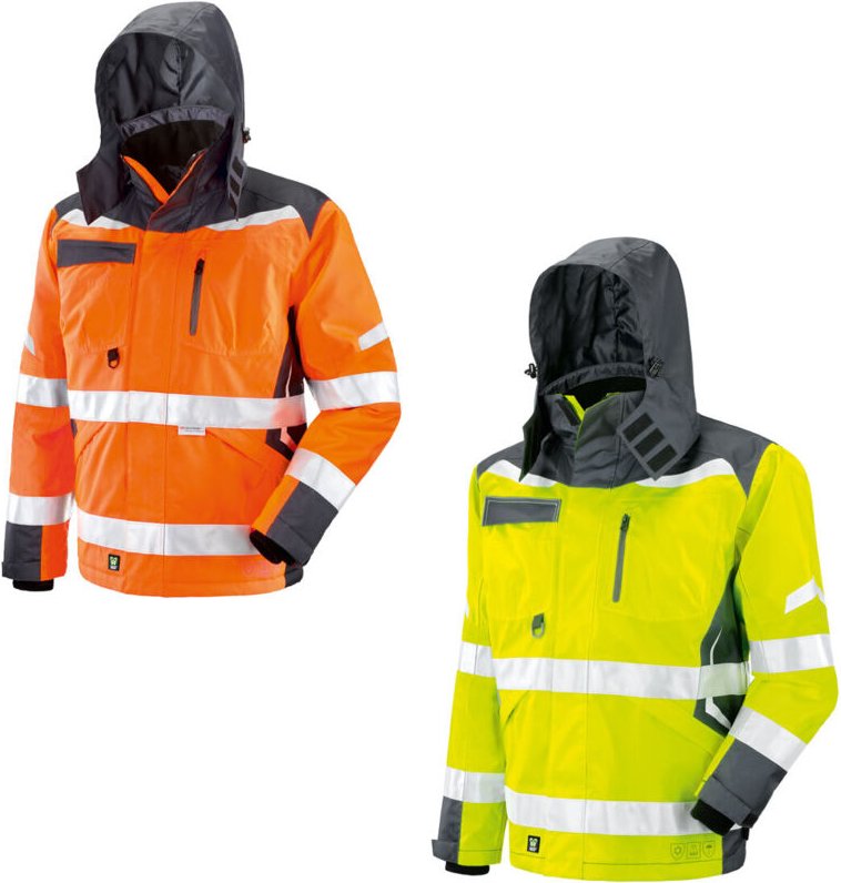Neri Cisa 3 in 1 Warnschutz-Arbeitsjacke - L - Orange