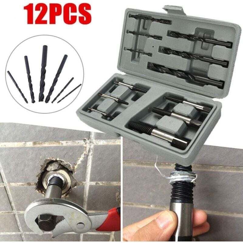 12er-Set Ausdreher für abgebrochene Schrauben – zum Entfernen beschädigter Bolzen