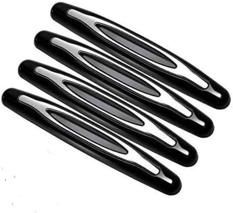 BEBUSINGOTO 4er-Pack Türstoßstangenschutz – passend für alle Fahrzeugtürschutze (schwarz).