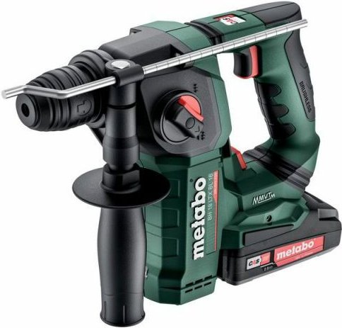Metabo - Akku-Bohrhammer bh 18 ltx bl 16, incl. 2x Akku Li-Power 2 Ah, Ladegerät, Zubehör x