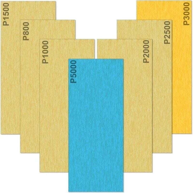 Schleifpapier, Körnung 5000, 3000, 2500, 2000, 1500, 1000, 800, Nass- und Trockenschleifpapier, zum Polieren von Metall,...