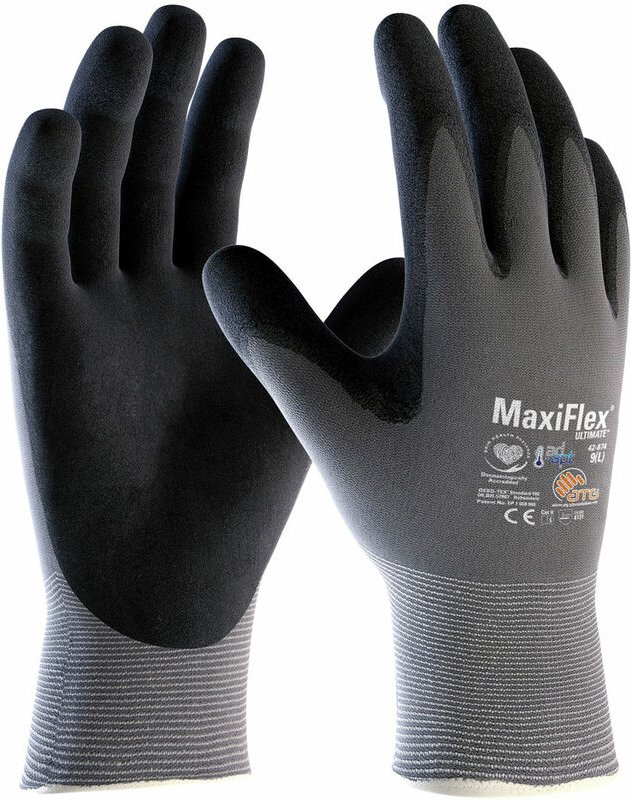 ATG MaxiFlex 42-874 Arbeitshandschuhe - 12 (XXXL) - Dunkelgrau