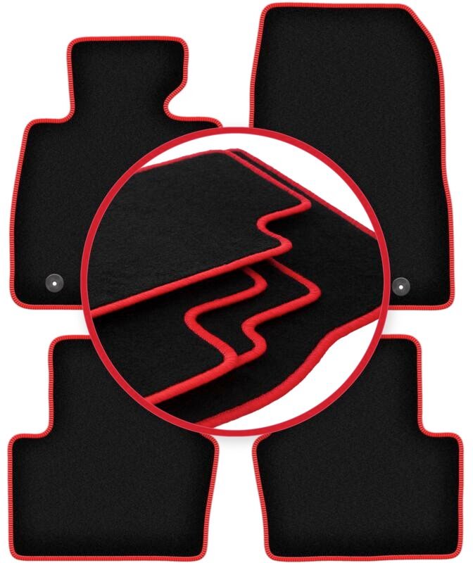 Thumbnail - CARLUX-RED Auto-Fußmatten für: Mazda CX-3 Crossover (2015-)