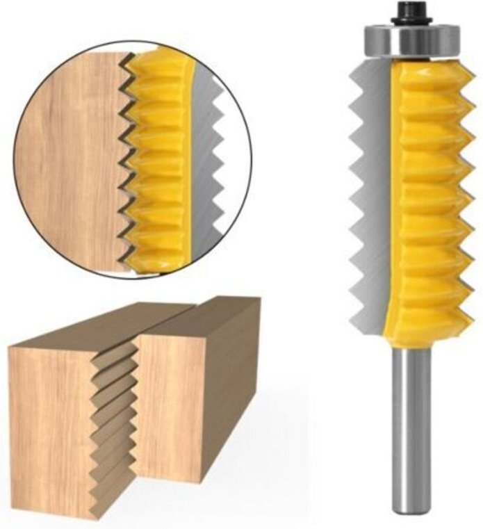 8 mm Schaft Nutfräser für erhabene Paneele, Klebeverbindungen, Fräser für Holzzapfen, Zapfenfräsen, konisches Zapfenfräs...