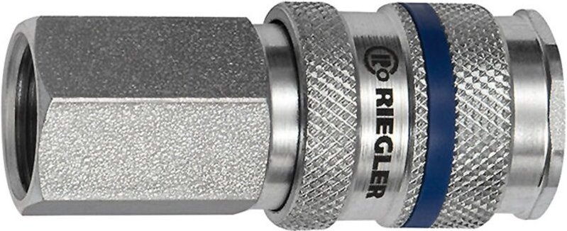 Holthaus Medical - Riegler Schnellverschlusskupplung nw 7,8, Stahl, g 1/2 ig