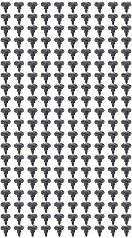 Tlily - 200 stücke DrüCken Typ Halter Clips 8 Mm Liner für Trim Niet KöRper Befestigungen 01553-09321