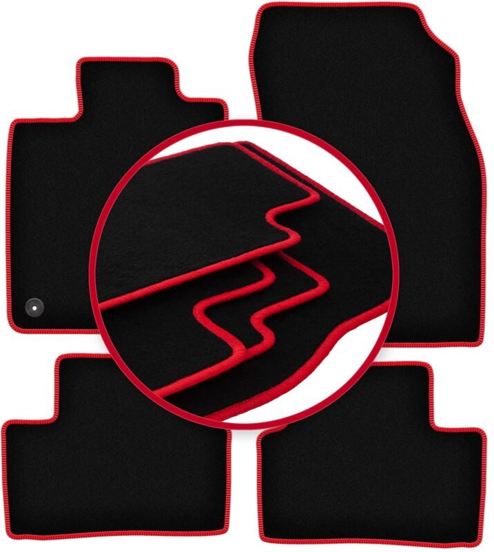 CARLUX-RED Autofußmatten für: Renault Kadjar SUV (2015-)