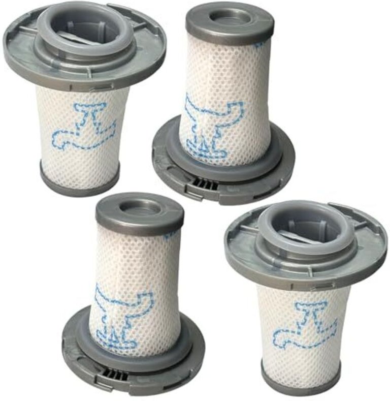 Packung mit 4 Filtern, kompatibel mit den kabellosen Staubsaugern der Rowenta X-Force Flex 8.60 Serie RH96 (RH9611, RH96...