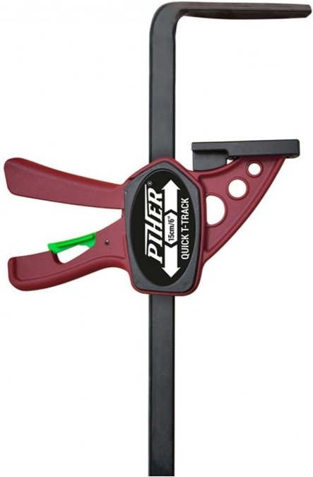 Mini quick t-track 15cm 52101 Schraubzwinge für Führungsschienen - Piher