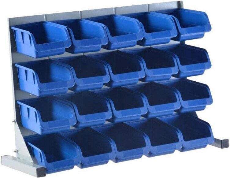 Stapelbare Kunststoff-Aufbewahrungsbehälter für Industrielager und Garagen zur Aufbewahrung von Werkzeugteilen - 20