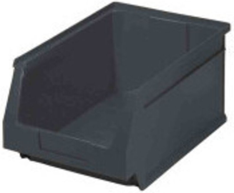 Aufbewahrungsbehälter mit grauem Auslauf, Industriestil, Art.-Nr. 255069, Maße 336 x 216 x 200 mm, Kapazität 10,1 l