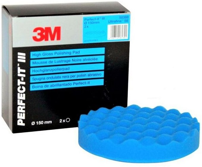 3m 50388 Buffer In Sponge Wavy Blue Lack Für 1 Piece