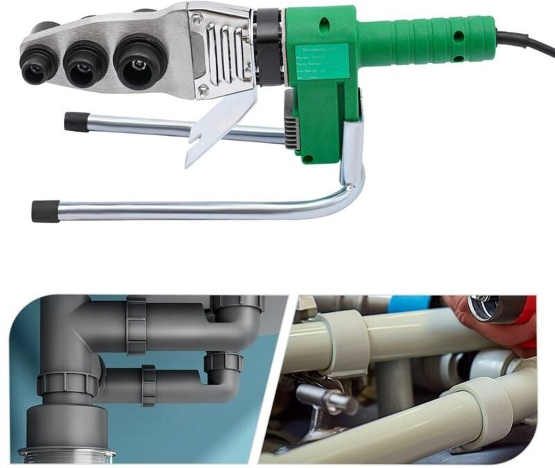 Rohrschweißgerät 20-32 mm Rohrschweißmaschine Wasserrohrschweißgerät 1500 Watt mit Display