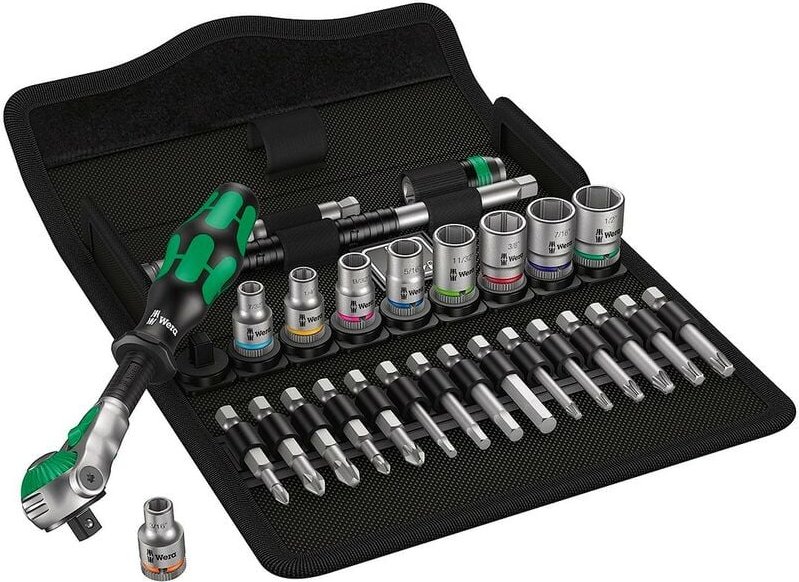 Schrauber Bit-und Ratschen-Set 1/4' Wera 8100 sa 9 Zyklop Speed Imp 1/4' (28 teilig)
