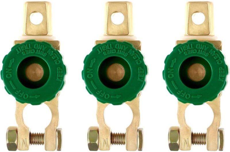 Ccykxa - 3 Stück elektrischer Batterietrennschalter, Batterieschalter, Auto-Leistungsschalter, Batterieklemmen zum Trenn...