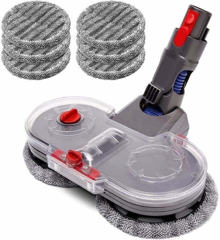 Elektrischer Wischkopf für Dyson V15 V11 V10 V8 V7 mit eingebautem Wassertank, LED-Licht, waschbarer Wischmopp